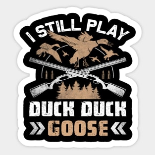 Hunting duck goose Hunting gear in Woods survival Sticker